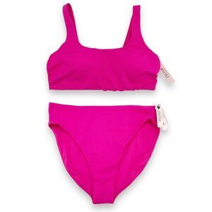 NWT Victoria’s Secret Two Piece Swimsuit Bikini in Forever Pink Size Large NEW